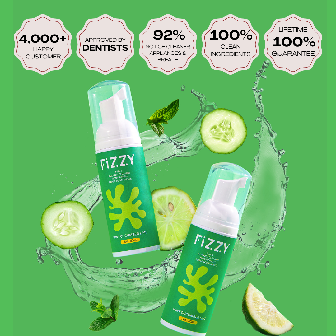 3-in-1 Retainer Cleaner 2 Pack | Fizzy Oral – fizzyoral